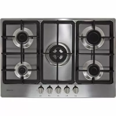 NEFF T27BB59N0 N50 Built In 75cm 5 Burners Stainless Steel Gas Hob • £469