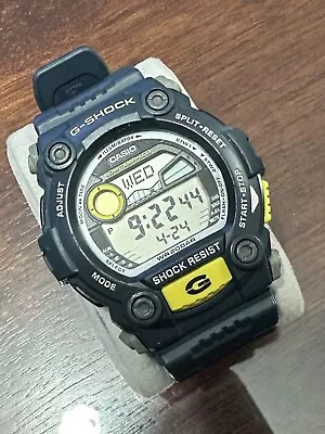 Casio G Shock G-7900 G-Lide Tide And Moon Phase. Blue • $51.81