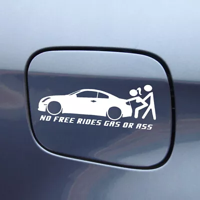 Car Window Stickers No Free Ride Gas Or Ass Waterproof Truck Bumper Decal Parts • $3.84