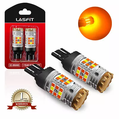 Switchback 7443 LED Turn Signals Bulbs For Chevy Malibu Silverado No Hyper Flash • $45.99