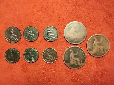 Job Lot Victorian Pennies And Farthings 1854 Nice Condition • £5.50