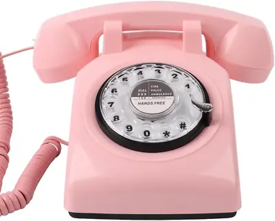 Rotary Dial Phone  Retro Phone 1960'S Vintage Corded Phone Retro Old Telephone • $57.99