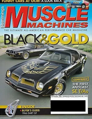 Hemmings Muscle Machines November 2008 Excellent Condition Mopar GM Ford AMC • $8.50