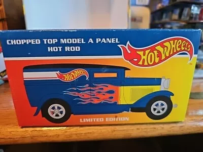 Chopped Top Model A Panel Hot Rod Coin Bank 1996 Mattel Hot Wheels MIB • $10