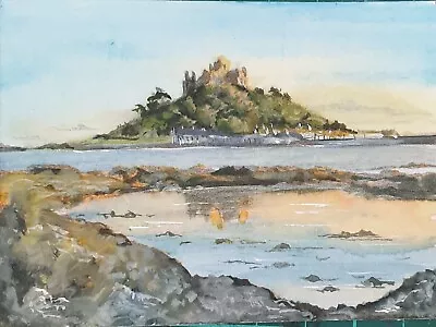Aceo Handpainted Original St Michael's Mount. Signed By The Artist • £5.50