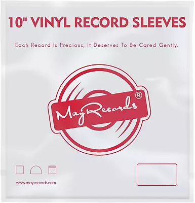 50Pcs 10 Inch Vinyl Record Outer Sleeves Clear Plastic Vinyl Record Sleeves  • $15.99