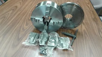 10  4-JAW SELF-CENTERING  LATHE CHUCK W. L0 Adaptor Plate Extra Solid Jaws  • $589