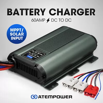 Atem Power 12V 60A DC To DC Battery Charger MPPT Dual Battery  AGM Lithium • $389.95