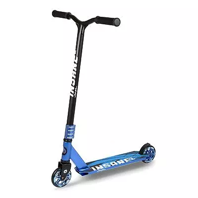 Stunt Scooter Kids Teenagers Adults 2 Wheels Kids Kick Push Scooter ABEC 9 Blue • £97.99