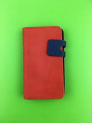 RED Skin Wallet Stand Case With Card Slot For Samsung Galaxy S2 II GT-I9100 UK • £2.99