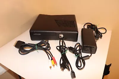 Microsoft Xbox 360 S Slim Console (Model 1439) W/ Cords Game *Tested* • $66.53