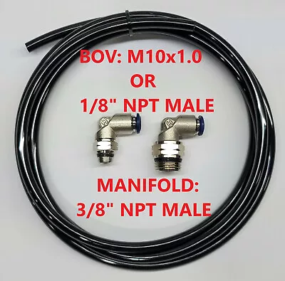 $38.75 • Buy TURBOSMART BLOW OFF VALVE BOV BOOST VACUUM PUSH CONNECT FITTING KIT M10x1.0 1/8 