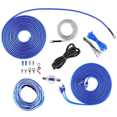 New Skar Audio 8 Gauge 800 Watt Ofc Amplifier Wiring Kit W/ Rca (skar8manl-ofc) • $29.74