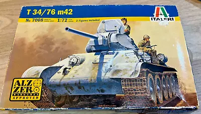Vintage ITALERI 7008 Model Scale T34/76 M42 Tank New Old Stock • $36.58