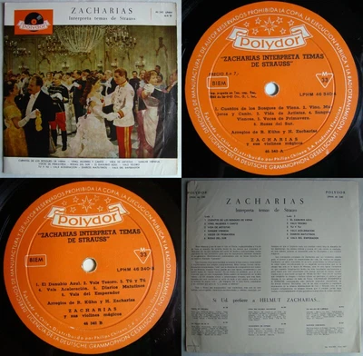 £25 • Buy Helmut Zacharias Plays (johann) Strauss 196? Uniq Cvr Spanish Titles Chilean Prs