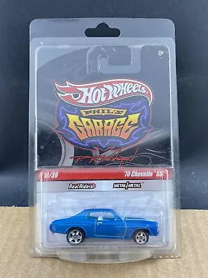 Hot Wheels Larry’s Garage 13/39 ‘70 Chevelle SS Blue W/Case 1/64 COMB SHIP $1 • $10.99