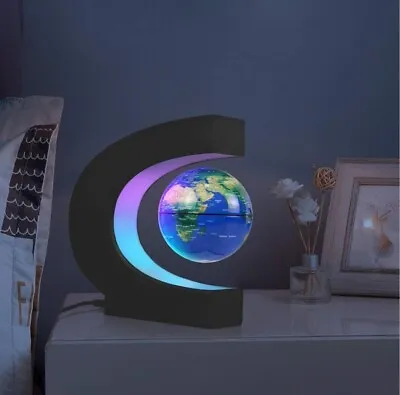 £29.99 • Buy Floating Globe With Colored LED Lights C Shape Anti Gravity Magnetic Levitation