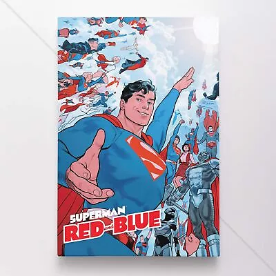 $54.95 • Buy Superman Poster Canvas DC Comic Book Cover Justice League Art Print #877