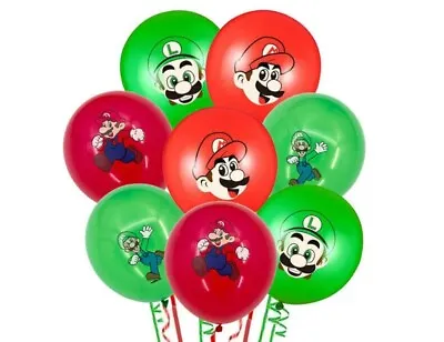 12pk Super Mario Latex 12  Balloons Kids Birthday Party Decorations • $4.34