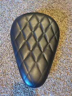 Black Diamond Motorcycle Seat Leather 12  Long X 9  Wide Brand New  • $60
