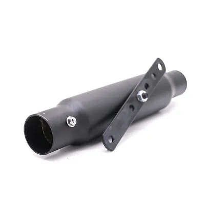 Black 12  Shorty Exhaust Muffler Pipe Silencer For Harley Cafe Racer Motorcycle • £33.80