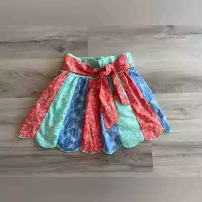 Matilda Jane 4 Pink Floral Tie Ruffle Skirt • $15