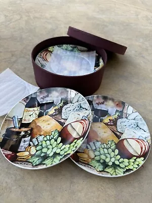 6pc Wine And Cheese Boxed Plate Set • $20