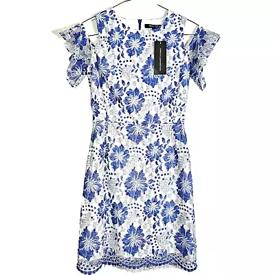 French Connection Women's Dress Size 0 Blue Floral Patterns Sleeveless Sundress • $19.99