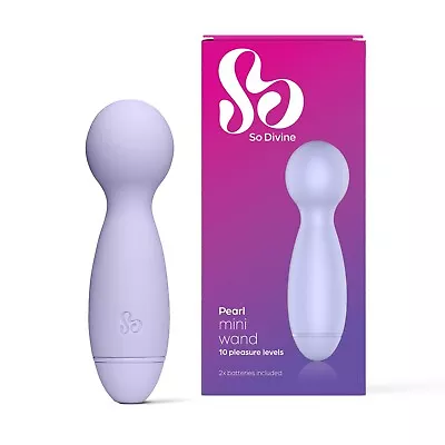 So Divine Pearl Mini Massaging Wand | 10 Function Massage Wand | Waterproof • £25