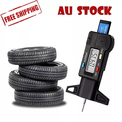 0-25mm Depth Gauge Tyre Tread Car Tester Checker Brake Pad Motorbike Digital • $8.99