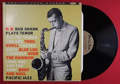 Bud Shank Plays Tenor - 1960 Vinyl Record LP - Pacific Jazz B-3076 - VG/VG • $18.74