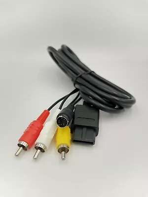 SFC/SNES NGC N64 Compatible AV-composite / S-video 2in1 Cable • $8.99