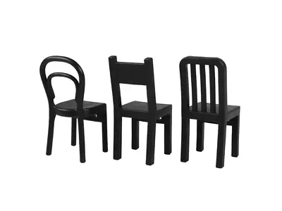 NEW Ikea Fjantig Hook Set Of 3 Chairs Black Wall Mounted Hangers 603.471.02 • £15.58