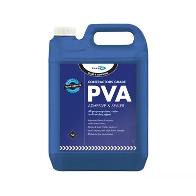 Contractors Grade PVA Adhesive Sealer Primer Glue Bonding Agent 5 Litres • £12.99