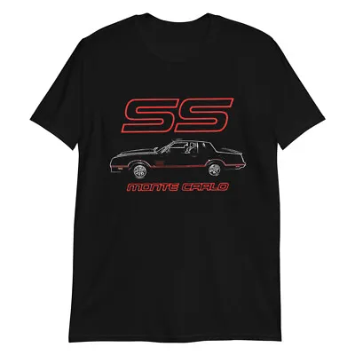 1988 Chevy Monte Carlo SS Classic Car Gift Short-Sleeve Unisex T-Shirt • $27