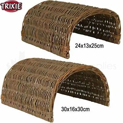 Trixie Wicker Bridge Play Toy Rest Reptile Guinea Pig Turtle Rabbit Shelter • £11.95