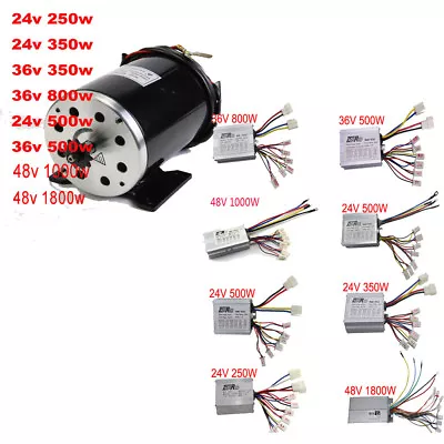 24v 36v 48v 1000w 1800w 500w 800w 350v Brushless Or Brush Motor Speed Controller • $95.56