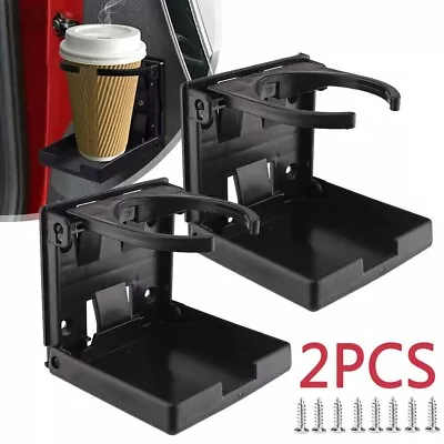 2X Universal Adjustable Car Van Folding Cup Holder Drink Holders Vehicle Boat • $8.97