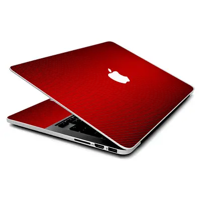 Skin Wrap For MacBook Pro 15 Inch Retina Red Carbon Fiber Look • $16.98