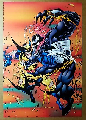 Wolverine Vs Venom Spider-Man Marvel Comic Poster By James Fry Chris Ivy • $12.50