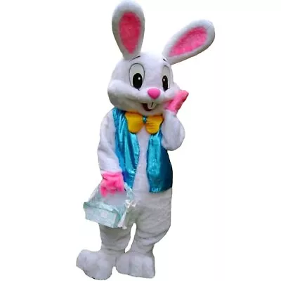 Easter Rabbit Bunny Rabbit Mascot Costume Adult Size Fancy Dress Halloween • $79.43