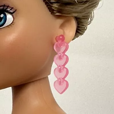 Disney ILY  4 Ever I Love Minnie Mouse Jewelry Pink  Heart  Earrings For Doll • $4.99