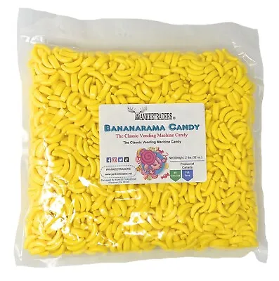 Bananarama Banana Candy 2 Lbs. Bulk Vending ~ YANKEETRADERS® ~ FREE SHIPPING • $20.95