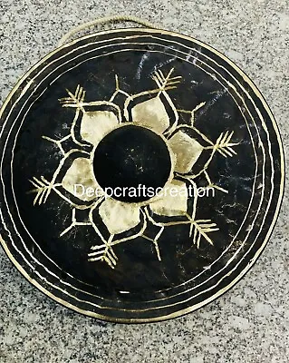 12 Inch Brass Gong Hand-hammered In Nepal- Nipple Design Meditation Gong Sound  • $228