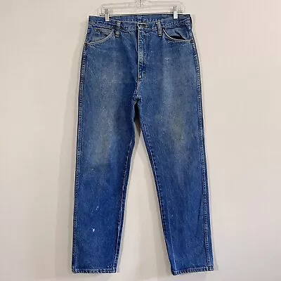 Vintage Wrangler Jeans Mens 33X31 (36X32 Tag) Blue Straight Western Denim • $24.99