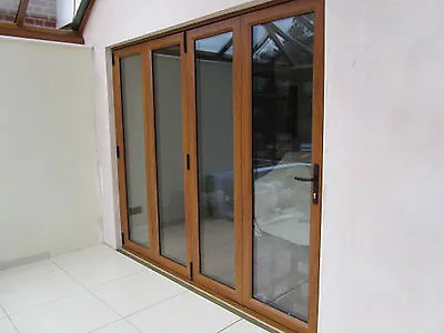 UPVC Bi Fold Doors - White Light Oak Rosewood & Mahogany Upvc Bifolding Doors • £1914.75