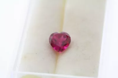 .90ct Heart Cut Loose Lab Created Ruby 5.5 X 5.5 X 3.8mm • $24.38