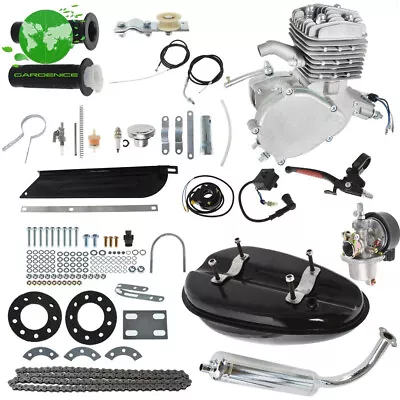 Full Set 80cc Bike Bicycle Motorized 2 Stroke Petrol Gas Motor Engine Kit Set • $90.44