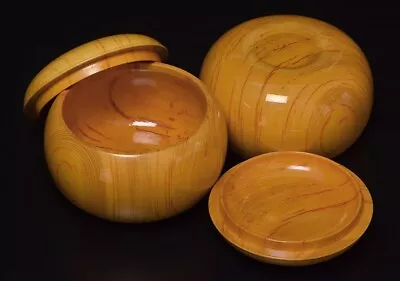 Go Bowls Size37 Made Of Hon-Kaya Wood (Torreya Nucifera Wood) Go Game From Japan • $118