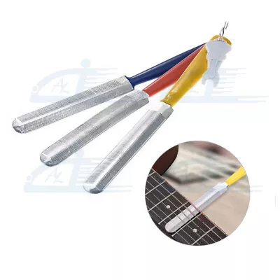 $11.99 • Buy 3pcs/set Guitar Double Sided Nut File Fret Crowning Slot Filing Luthiers Tools